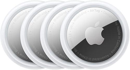Apple AirTag (Pack de 4) - Localisation Précision 1m avec UWB